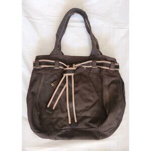 Vintage 1969 Gap Jeans Shoulder Bag Womens Large Tan Canvas Jeans Tote Bag Brown